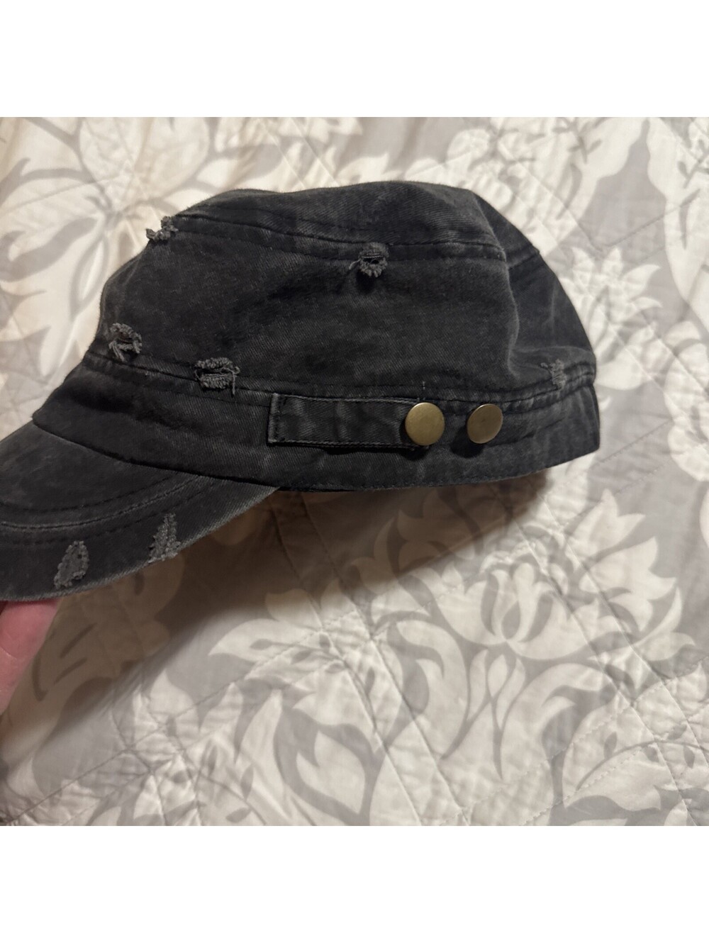 Distressed Grey Hat - Picture 3 of 9
